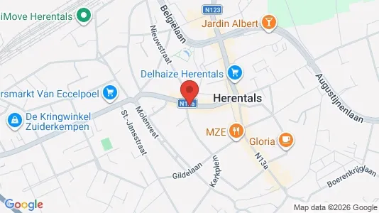 Nieruchomości komercyjne Do wynajęcia i Herentals - kort over placeringen