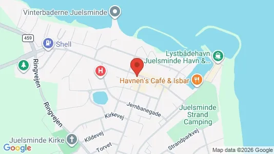 Företagslokaler till salu i Juelsminde – Foto från Google Street View