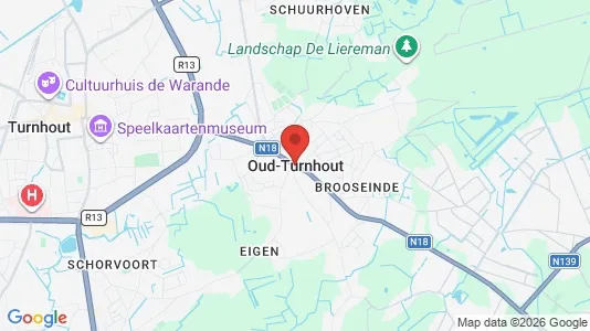 Ladenlokale zur Miete i Oud-Turnhout – Foto von Google Street View