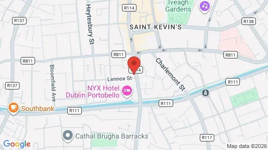 Office spaces for sale i Dublin 2 - kort over placeringen