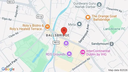 Office spaces for sale i Dublin 4 - kort over placeringen