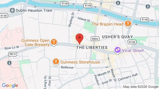 Kantorruimte te huur i Dublin 8 - kort over placeringen