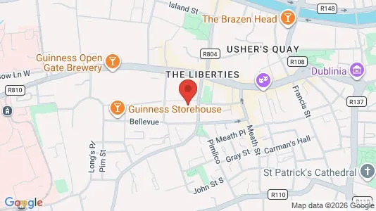 Kantorruimte te huur i Dublin 8 - kort over placeringen