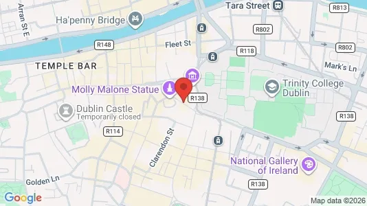 Kontorslokaler för uthyrning i Dublin 2 - kort over placeringen
