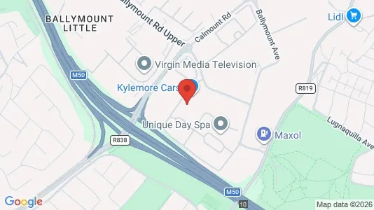 Toimistotilat Vuokrattavana i Dublin 12 - kort over placeringen