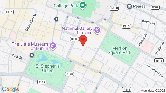 Office spaces for sale i Dublin 2 - kort over placeringen