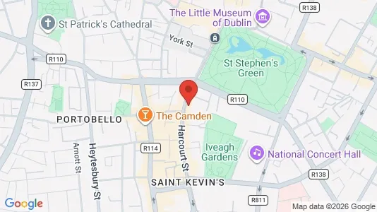 Office spaces for sale i Dublin 2 - kort over placeringen