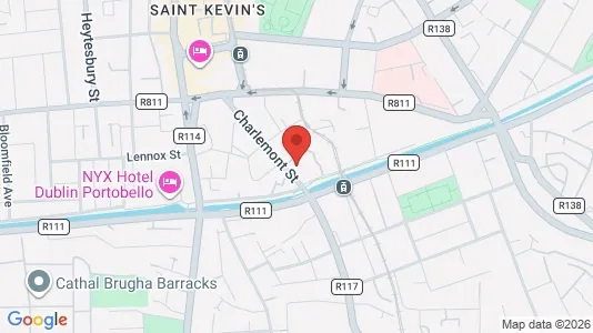 Office spaces for sale i Dublin 2 - kort over placeringen