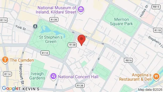 Office spaces for sale i Dublin 2 - kort over placeringen