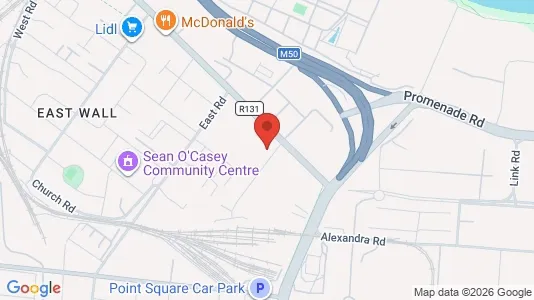 Industrial properties for rent i Dublin 3 - kort over placeringen