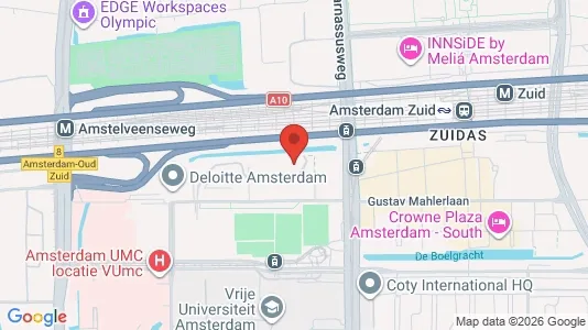 Office spaces for rent i Amsterdam Zuideramstel - kort over placeringen
