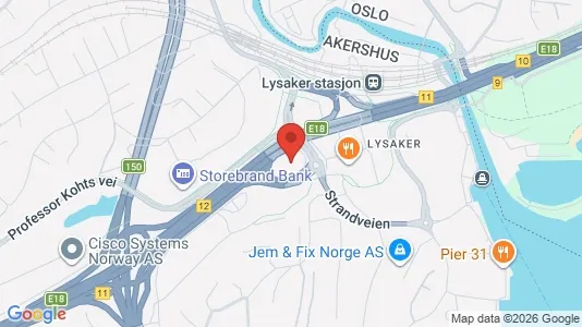 Kontorlokaler til leje i Bærum - Foto fra Google Street View