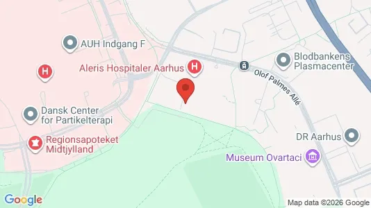 Kontorer til leie i Aarhus N - kort over placeringen