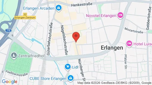 Lokaler til leie i Erlangen – Bilde fra Google Street View