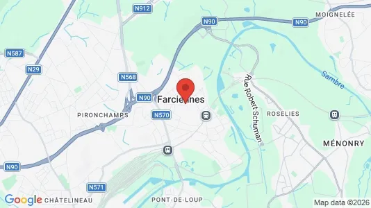 Winkels te huur i Farciennes - Foto uit Google Street View
