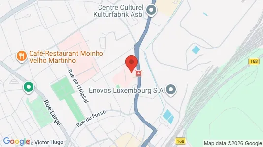 Gewerbeflächen zur Miete i Esch-sur-Alzette - kort over placeringen
