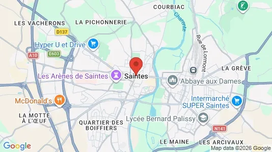 Kantorruimte te huur i Saintes - Foto uit Google Street View