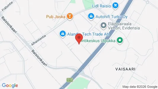 Lokaler til leje i Raisio - Foto fra Google Street View