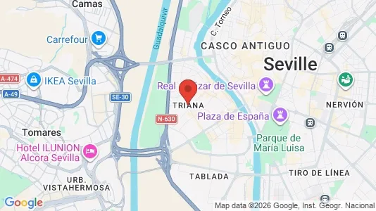 Büros zur Miete i Sevilla Triana - kort over placeringen