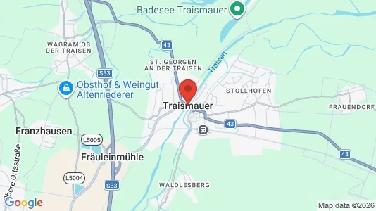 Restaurantes En venta i Traismauer - kort over placeringen