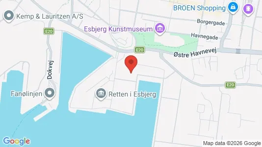 Kontorlokaler til leje i Esbjerg Centrum - Foto fra Google Street View