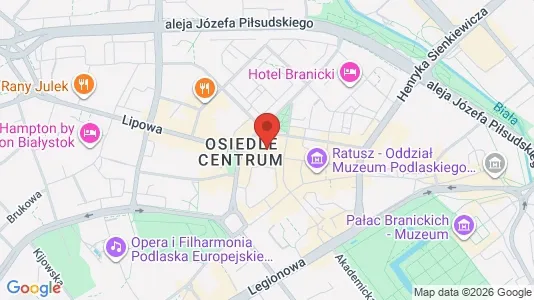 Büros zur Miete i Białystok - kort over placeringen