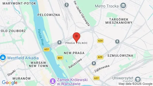 Büros zur Miete i Warschau Praga-Północ – Foto von Google Street View