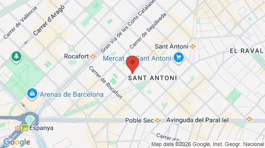 Företagslokaler för uthyrning i Barcelona Eixample – Foto från Google Street View