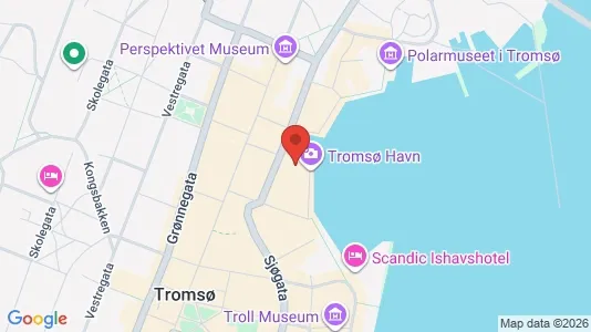 Toimistotilat Vuokrattavana i Tromsø - Kuva Google Street Viewstä