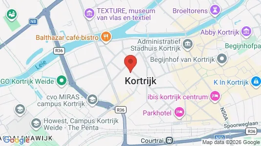 Lokale biurowe Do wynajęcia i Kortrijk - kort over placeringen