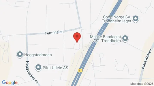 Commercial properties for rent i Trondheim Heimdal - kort over placeringen