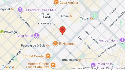 Büros zur Miete i Barcelona Eixample – Foto von Google Street View