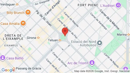 Kontorlokaler til leje i Barcelona Eixample - Foto fra Google Street View
