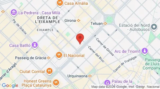 Kontorer til leie i Barcelona Eixample – Bilde fra Google Street View