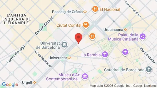 Kontorer til leie i Barcelona Eixample – Bilde fra Google Street View
