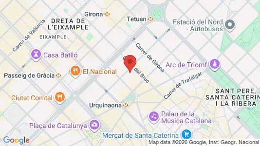 Kontorlokaler til leje i Barcelona Eixample - Foto fra Google Street View