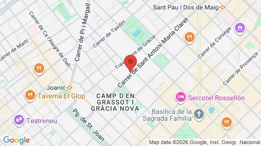 Kontorer til leie i Barcelona Eixample – Bilde fra Google Street View