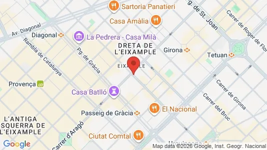Kontorlokaler til leje i Barcelona Eixample - Foto fra Google Street View