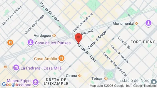Büros zur Miete i Barcelona Eixample – Foto von Google Street View