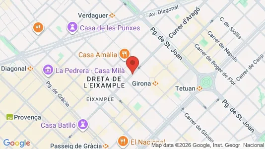 Kontorlokaler til leje i Barcelona Eixample - Foto fra Google Street View
