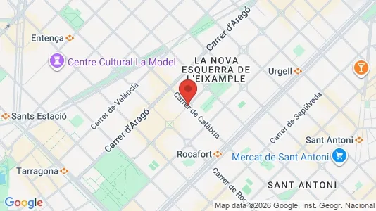 Kontorlokaler til leje i Barcelona Eixample - Foto fra Google Street View