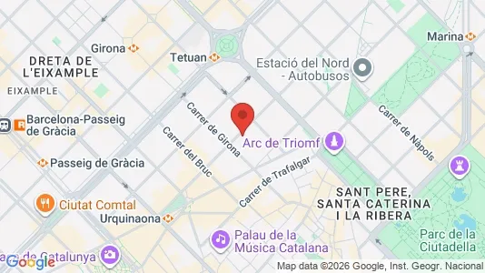 Gewerbeflächen zur Miete i Barcelona Eixample – Foto von Google Street View