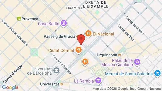 Bedrijfsruimtes te huur i Barcelona Eixample - Foto uit Google Street View