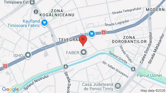 Commercial properties for rent i Timişoara - kort over placeringen