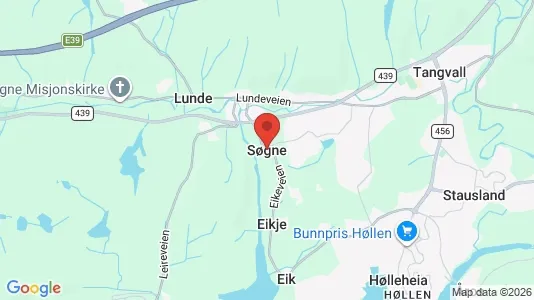 Büros zur Miete i Søgne – Foto von Google Street View