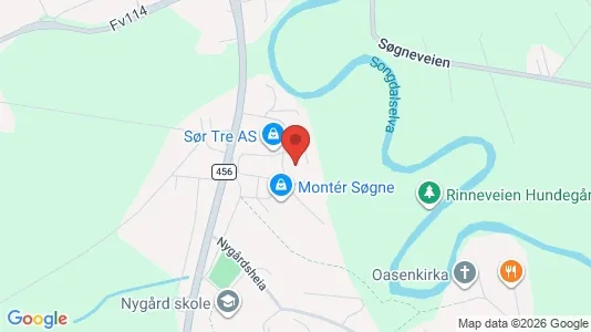 Nieruchomości komercyjne Na sprzedaż i Søgne - kort over placeringen