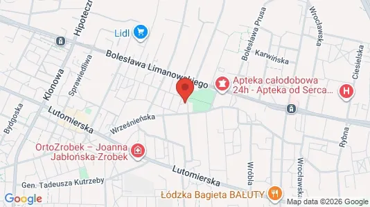 Lokaler til leje i Łódź - kort over placeringen
