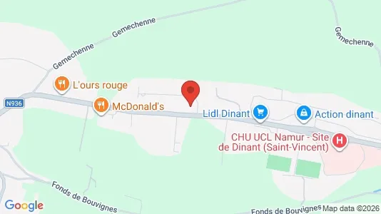 Lokaler til leje i Dinant - Foto fra Google Street View