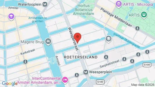 Commercial properties for rent i Amsterdam Centrum - kort over placeringen