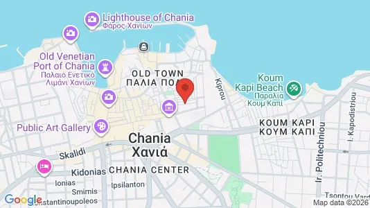 Bedrijfsruimtes te huur i Chania - kort over placeringen